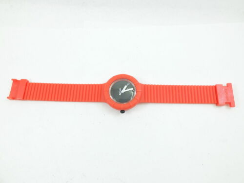 Orologio HIP HOP Silicone gomma Plastica Acciaio Rosso Quarzo Unisex 311vv17 - Foto 6 di 8
