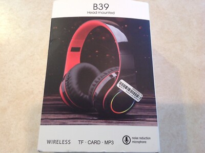 LIGHTING ワイヤレスヘッドホン B39 B39 LED Bluetooth V5.0 Headset, Sports Headphone with Microphone