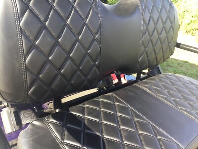 ICON Passenger limo Golf Cart CUSTOM luxury black PADED