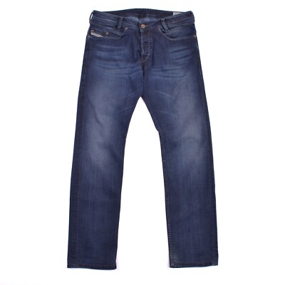 Diesel Iakop Regular Slim-Tapered 0R23Z Stretch Dark Blue Jeans sz W32 L32 