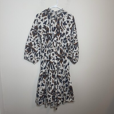Ulla Johnson Multicolor Ambre Floral Print MIDI Dress Size 2 | eBay