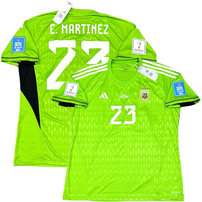 2022 Argentina Goalkeeper Jersey #23 E. MARTINEZ XL World Cup Final Match GK Kit