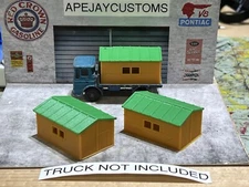 Vintage Matchbox Lesney No 60 Blue Site Hut Truck (2 HUTS ONLY)