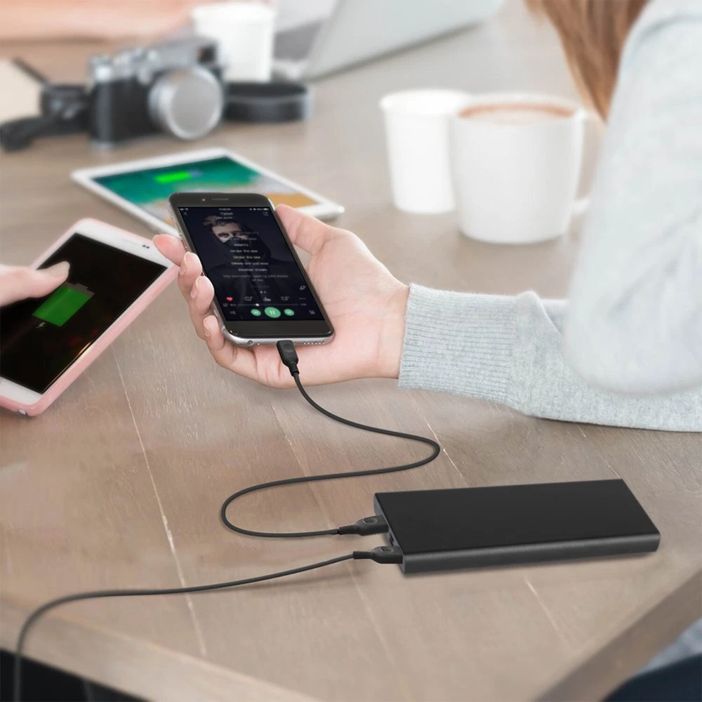 20000mAh Power Bank with Dual USB Ports for Fast Phone Charging