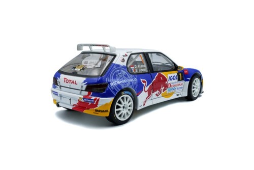 Peugeot 306 Maxi #1 Rallye du Var 2017 weiß Loeb Elena Modellauto 1:18 Solido - Bild 4 von 8