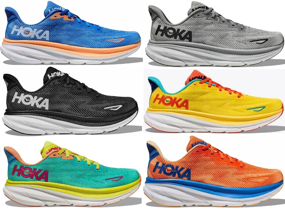 Hoka Clifton 9 Yellow Running Shoes