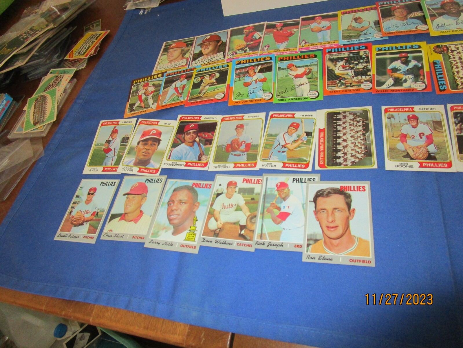 1970 1974 1975 1976 Topps Philadelphia Phillies Baseball Card Lot