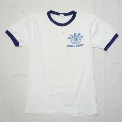 1960s USMMA Kings Point Vintage Champion ringer t… - image 1