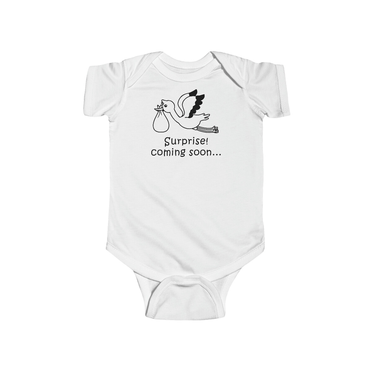 Baby bodysuit Surprise Coming Soon. Baby body surprise pregnancy baby