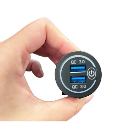 Voiture Modification Double USB Chargeur Voiture Prise de Alimentation avec Interrupteur Tactile DC 12V - Photo 17 sur 19