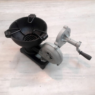 Blacksmith Forge Furnace With Hand Blower Vintage Style Pedal Type Handle