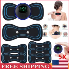 5Pcs Portable Mini Electric Neck Back Massager Whole Body Massage Stimulator 