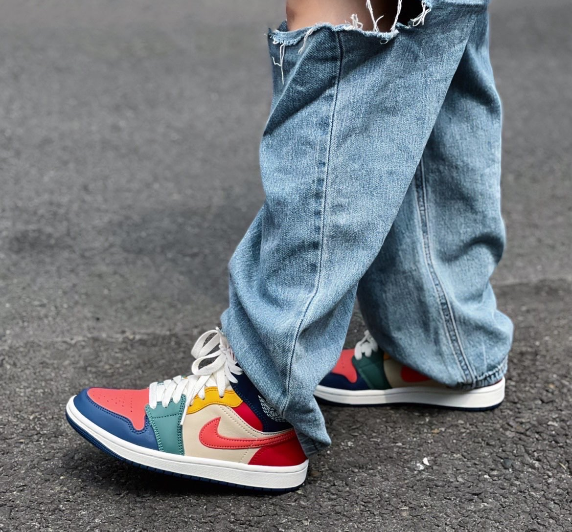 スニーカー Nike Air Jordan 1 Mid SE Multi Color DN3738-400 Level SS/New - Jordan Air Jordan 1 mid se 