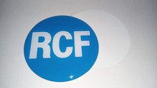 4pcs Replacement RCF Sticker Speaker logo Badge 65mm Adhesive Aftermarket