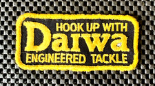 DAIWA HOOK UP WITH ENGINEERED TACKLE EMBROIDERED SEW ON ONLY PATCH 4 1/ 2" x 2"