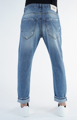 JEANS UOMO KLIXS IN DENIM CHIARO CON ROTTURE - Foto 3 di 3