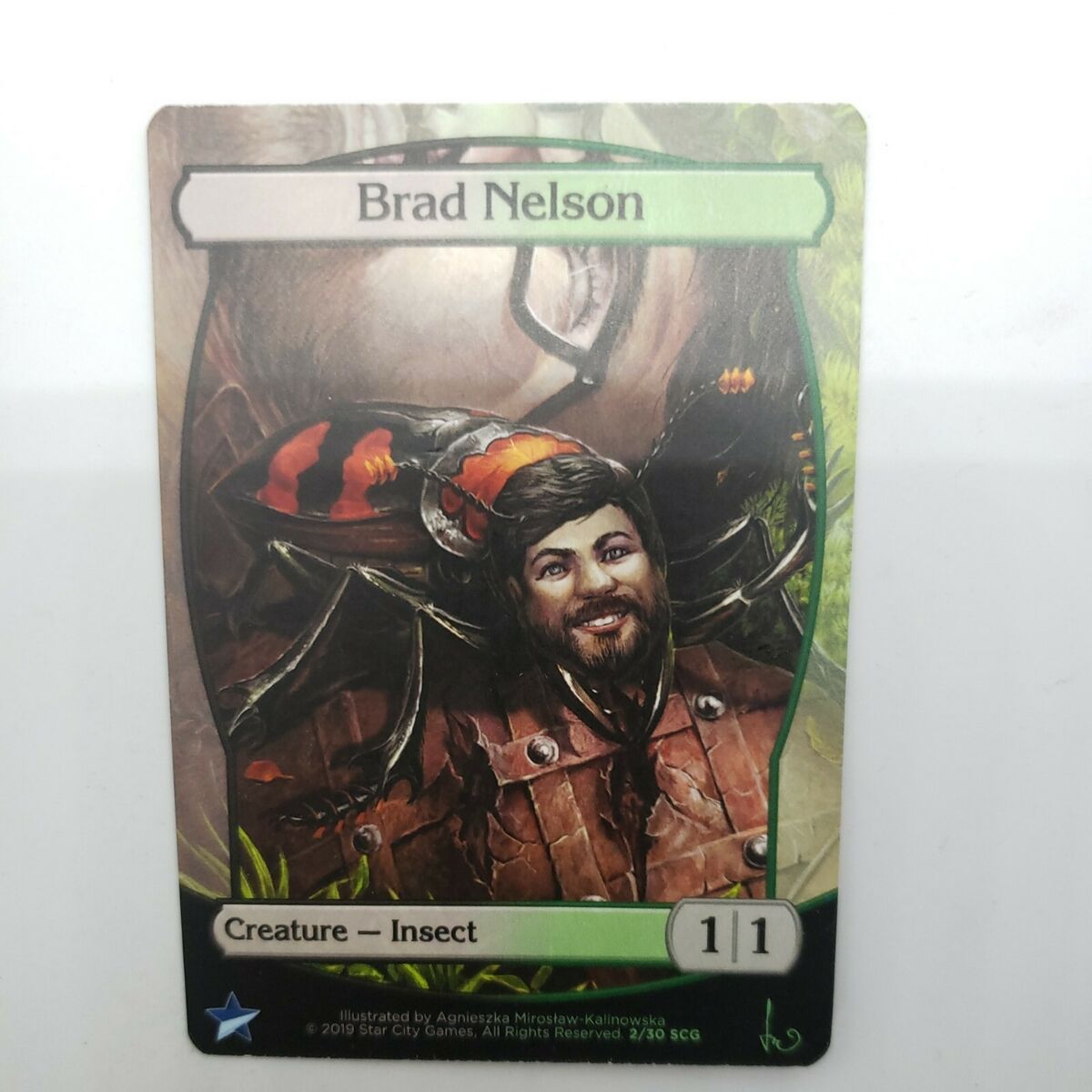 Magic the Gathering Star City Games Brad Nelson Human Token