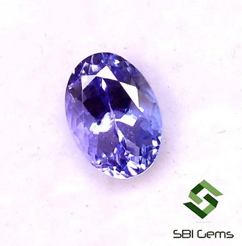 1.12 Cts Certified Natural Tanzanite Oval Cut 7x5 mm Lustrous Loose Gemstone - Picture 5 of 5