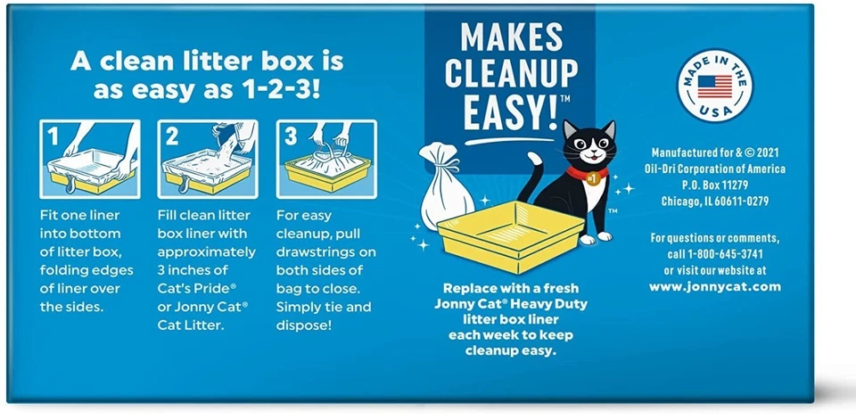 Revestimientos de caja de arena Jonny Cat Heavy Duty Jumbo resistentes al desgarro, 15 unidades envío gratuito Foto 2 de 4