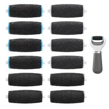 12pcs Replacement Roller Heads Compatible with 1 Count Pack of 12 , Black