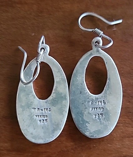 Pendientes colgantes Taxco vintage de 2" de plata esterlina 925 Story Teller 12,7 gramos - Imagen 6 de 6