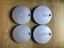 Vw Golf Mk2-set 4 Metal 70mm Diam. Metal Wheel Centres For Steel Wheels