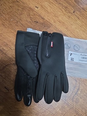 Aotlet Herren Damen Thermo Winter Fahrrad Handschuhe Touchscreen Größe Medium  