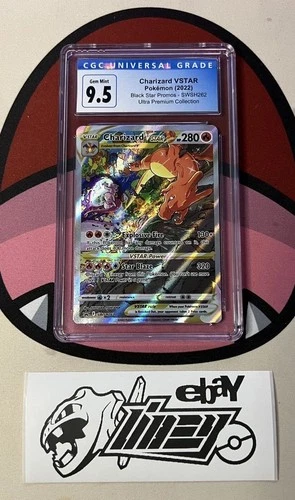 CGC 9.5 BLUE LABEL 10 GEM MINT Charizard VSTAR SWSH262 PROMO UPC Pokemon Card