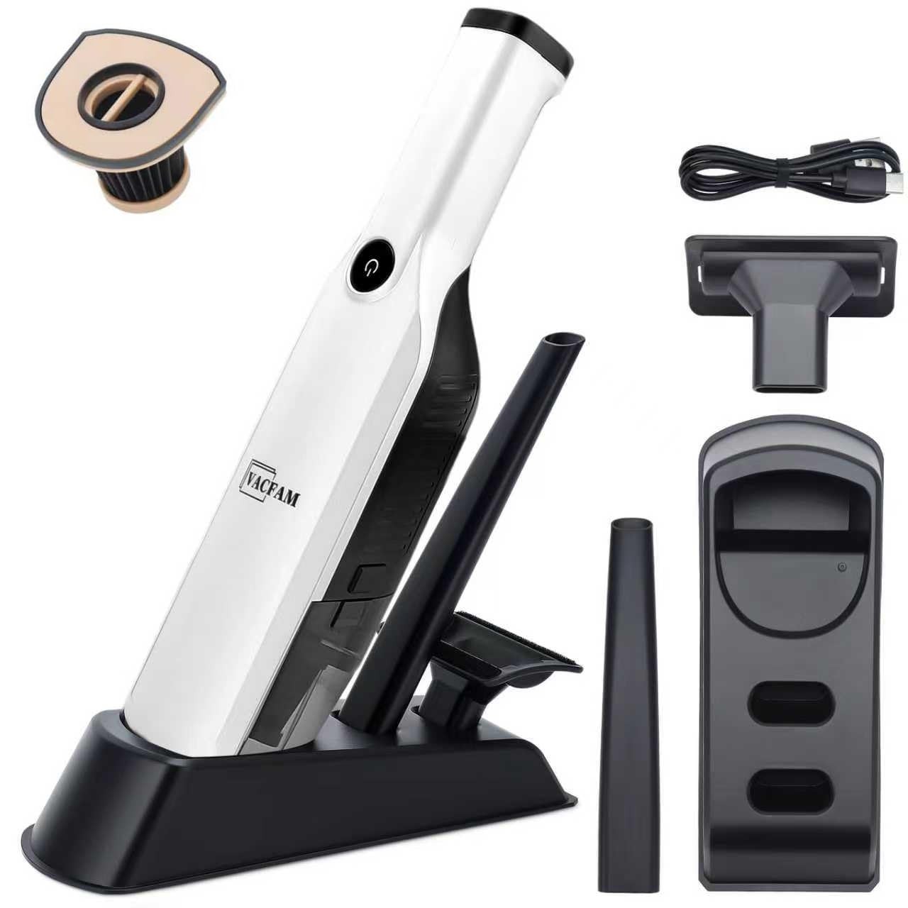 Handheld Vacuum Cordless,15KPA High Power Suction,USB Quick Charge,Car Vacuum...