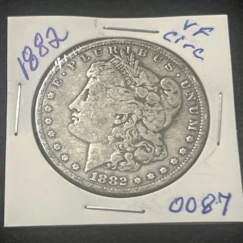 1882 -P Morgan Silver Dollar VF Circulated