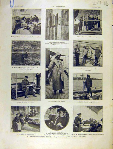 Original Old Antique Print Waldeck-Rousseau Montmartre France French 1904 20th