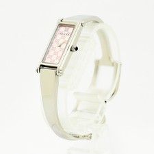 Gucci 1500L Ladies Quartz Bangle Watch SS Pink Shell Swiss Made 12mm Warranty