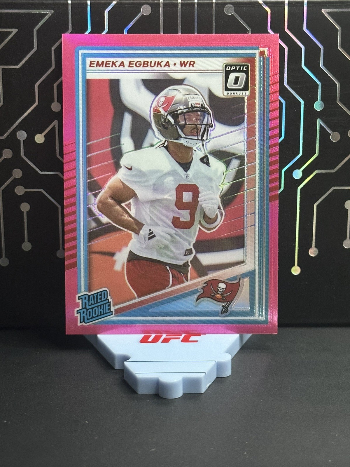 2025 Panini Donruss Rated Rookie 👀 Emeka Egbuka #375 Optic Preview Pink Prizm