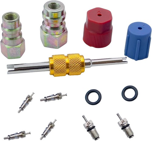 R12 to R134A AC Retrofit Fitting Adapter Kit, Conversion Adapter- A - 第 1/6 張圖片