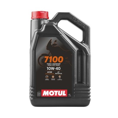 Motul 7100 4T 10W-40 Full Synthetic Motorcycle Oil - Ester Technology - API S...