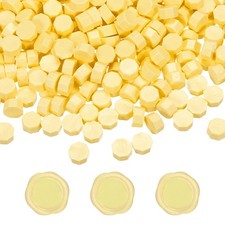 Wax Seal Beads, 600 Pcs Wax Sealing Beads for Sealing Letters, Light Yellow