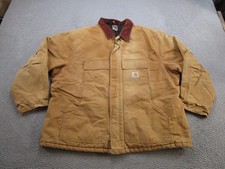 Vintage Carhartt Y2K Chore Workwear Barn Jacket Quilt Lined Size 3XL C003 Read