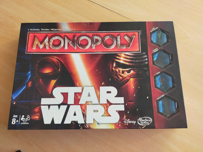 STAR WARS DISNEY 2015 MONOPOLY SPIEL Brettspiel - Hasbro - KOMPLETT UND SEHR GUTER ZUSTAND