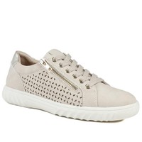 PaversCasual Breathable Zip Trainers - Beige UK Size 5