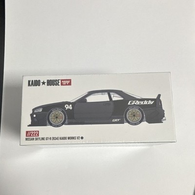 Mini GT x Kaido House Nissan Skyline GT-R R34 Kaido Works V2 1:64  222 Sealed