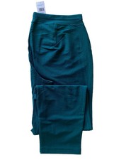 BNWT Eileen Fisher Easy Slim Ankle Washable Stretch Crepe Pant Aegean L 168