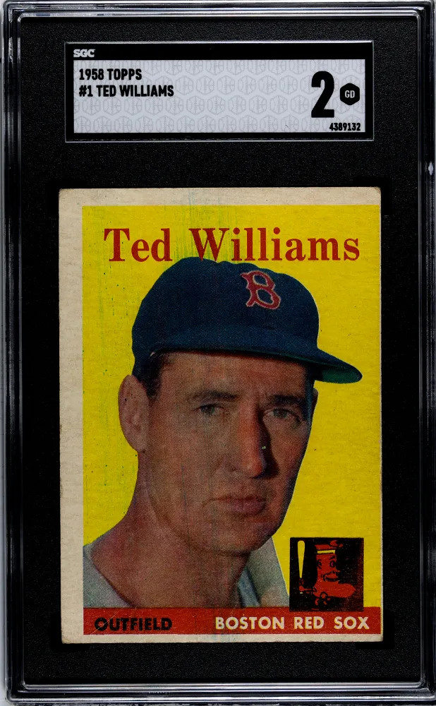 1958 Topps Ted Williams #1 SGC 2