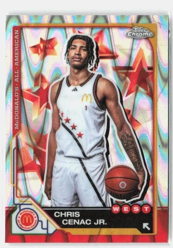 2025 Topps Chrome McDonald's All American #11 Chris Cenac Jr. Raywave