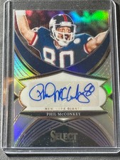 2024 Panini Select Phil McConkey Silver Prizm Auto #SSP-PMY New York Giants
