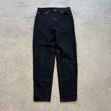 Vintage 90s Levi's 550 Black Relaxed Fit USA Jeans 28x30 1990s