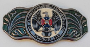 LOS ANGELES CITY FIRE DEPARTMENT BELT BUCKLE 