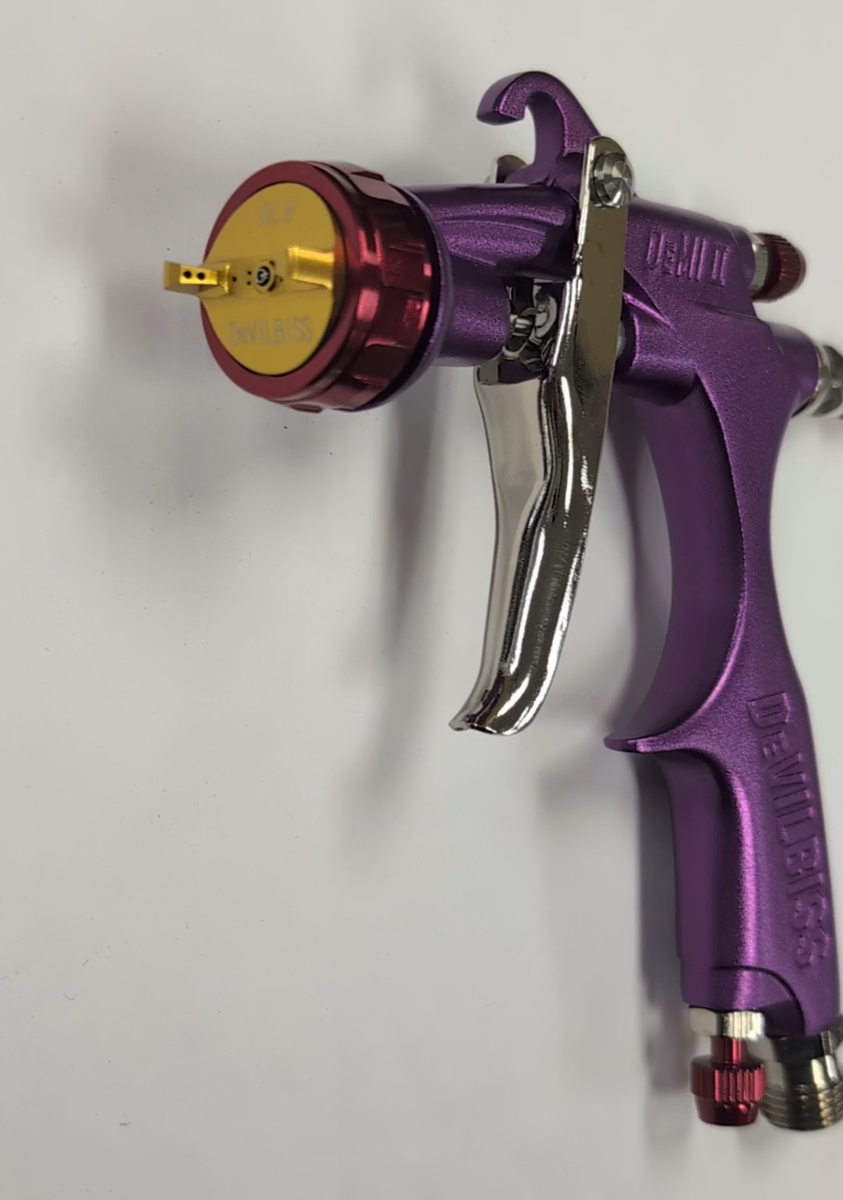 Devilbiss DEMI2-DL8-08-G 0.8mm LIMITED Purple LVMP small spray gun