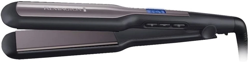 Remington Glätteisen, breit, ideal für langes, dickes Haar, Temperatursperre, Di