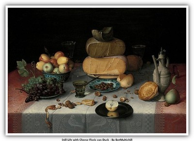 Still Life with Cheese Floris van Dyck
