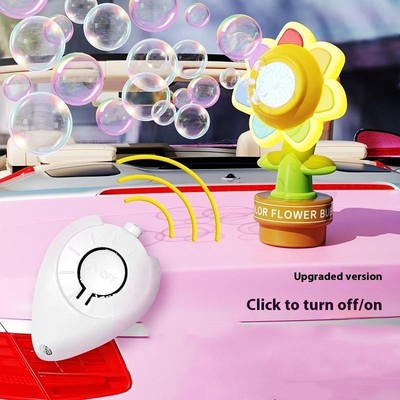Rechargeable Car Remote Control 7-Color Flower Bubble Light Swing Bubble Mach!y!